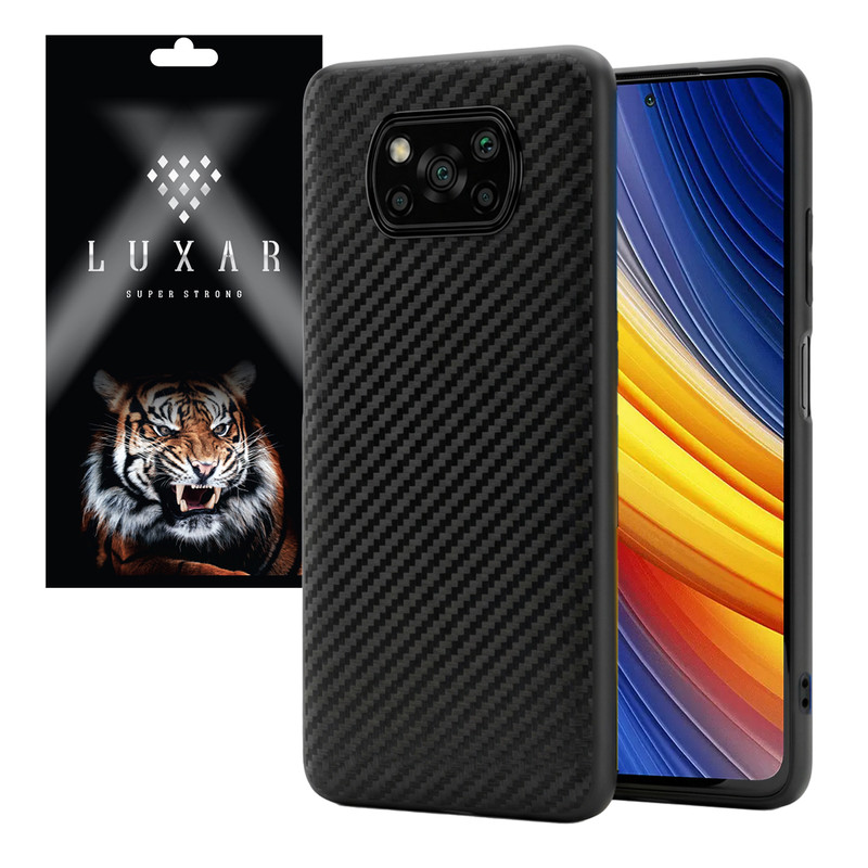 کاور لوکسار مدل poco x3 _Carbon Line مناسب برای گوشی موبایل شیائومی Poco X3 NFC / Poco X3 Pro / Poco X3