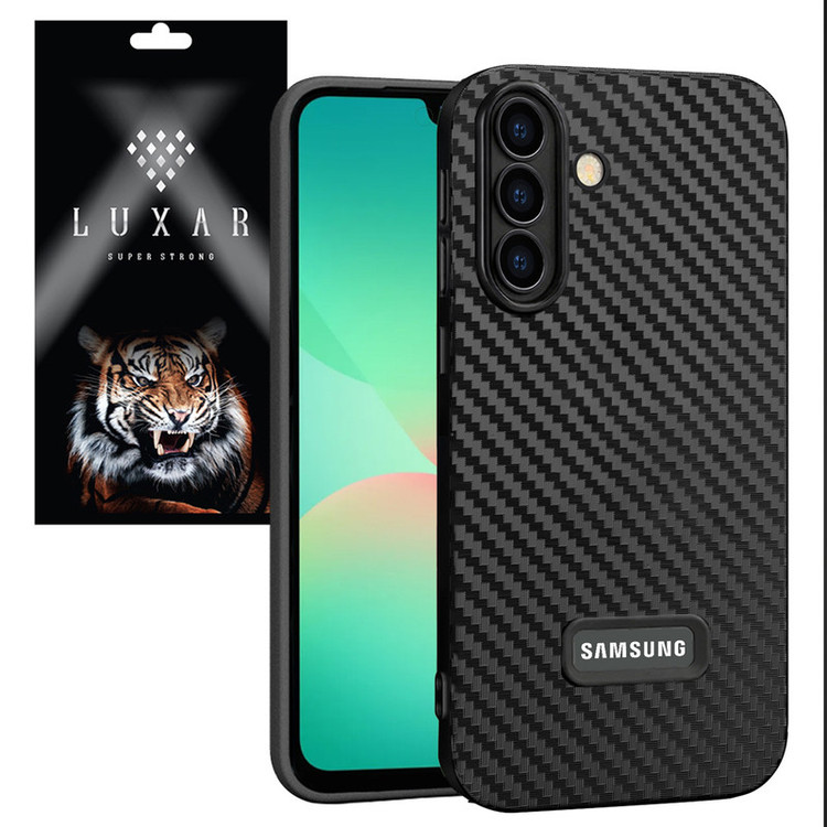 کاور لوکسار مدل A26 _Carbon Line مناسب برای گوشی موبایل سامسونگ Galaxy A26 / A17