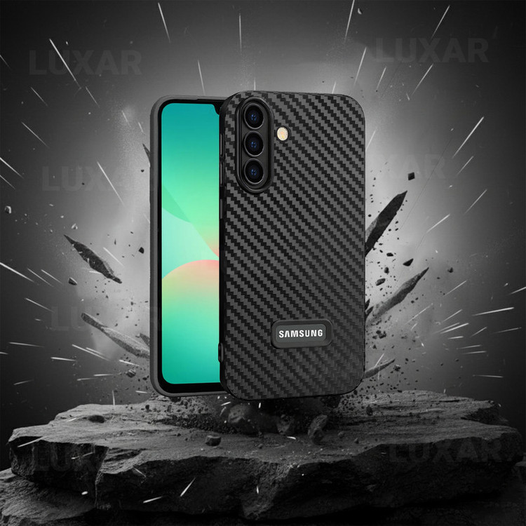 کاور لوکسار مدل A26 _Carbon Line مناسب برای گوشی موبایل سامسونگ Galaxy A26 / A17