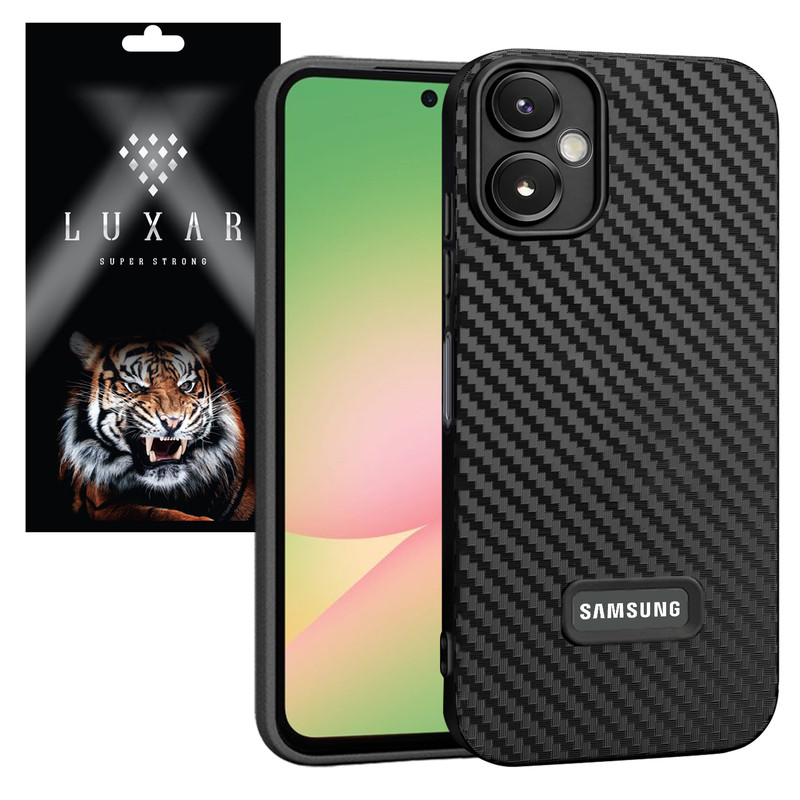 کاور لوکسار مدل A06 _Carbon Line مناسب برای گوشی موبایل سامسونگ Galaxy A06