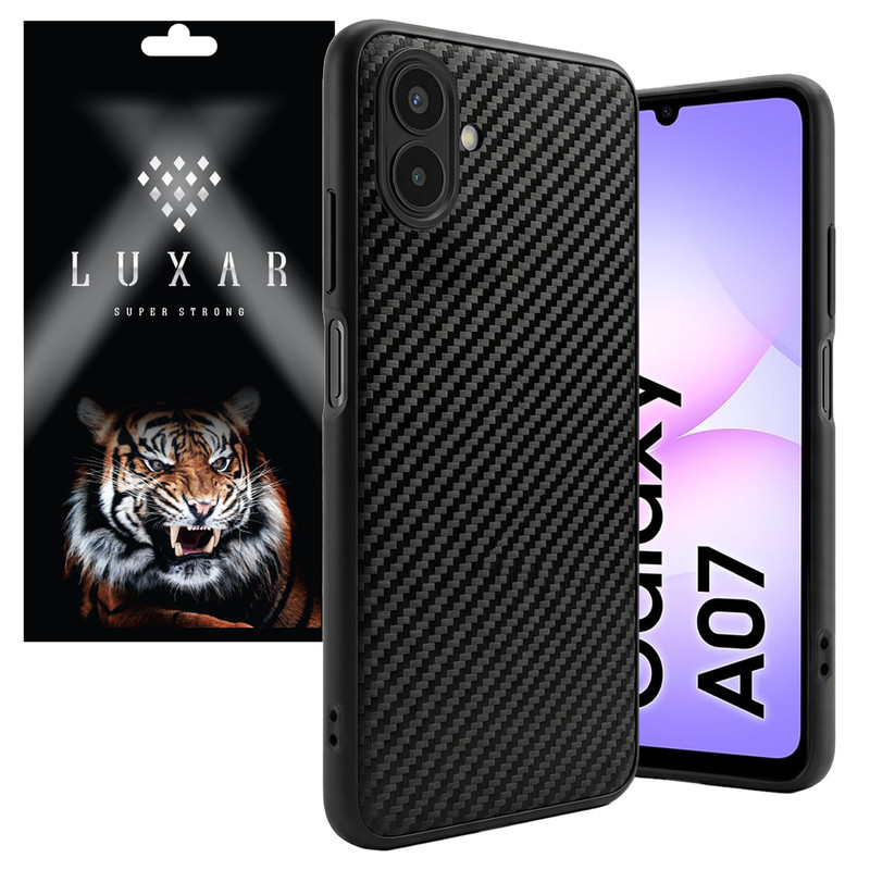 کاور لوکسار مدل A07 _Carbon Line مناسب برای گوشی موبایل سامسونگ Galaxy A07