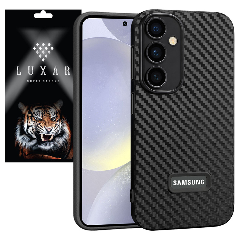 کاور لوکسار مدل S24FE _Carbon Line مناسب برای گوشی موبایل سامسونگ Galaxy S24 FE