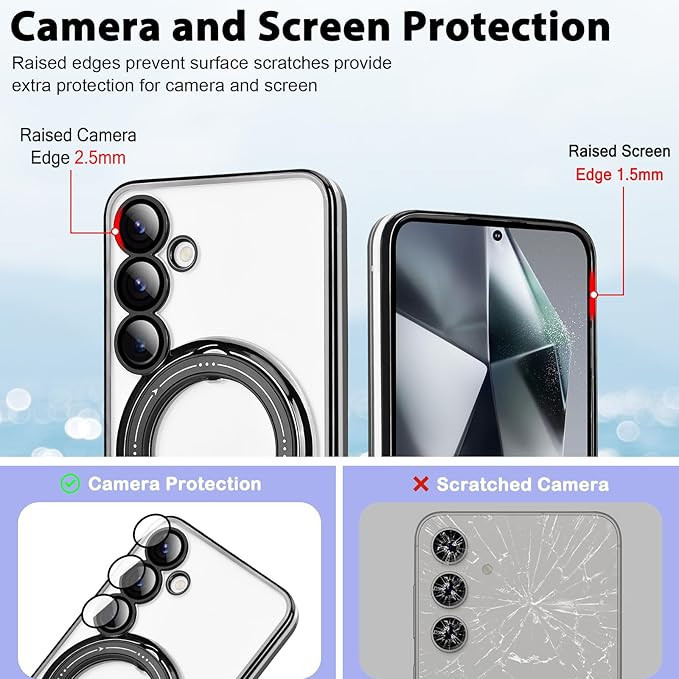 کاور گاردین قاب مدل مگ سیف مناسب برای گوشی موبایل سامسونگ Galaxy S24 FE