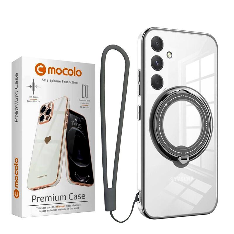 کاور موکولو مدل Ring Stand Strap مناسب برای گوشی موبایل سامسونگ Galaxy A35 به همراه بند
