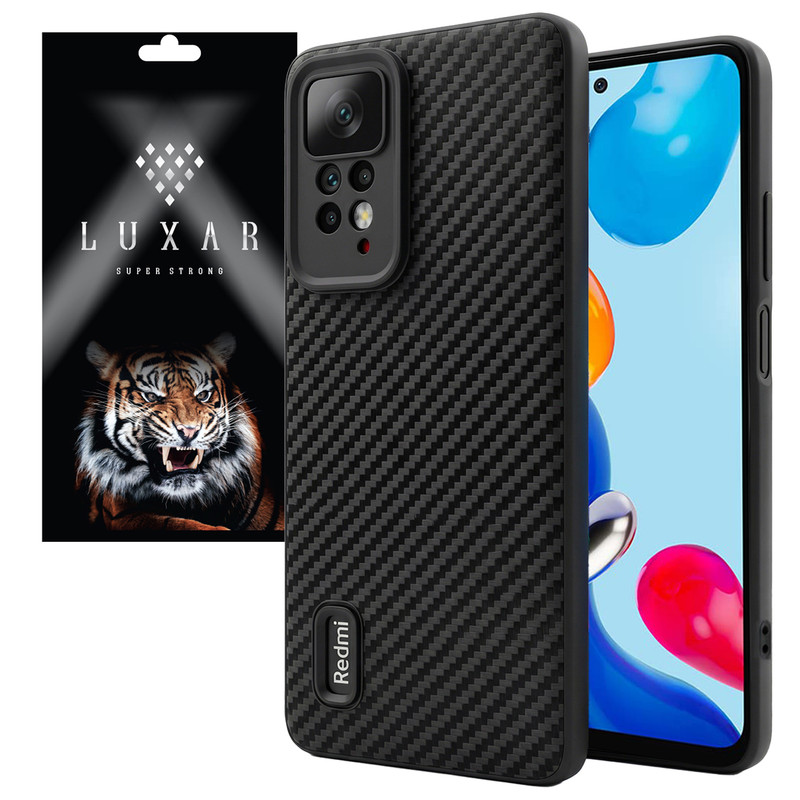 کاور لوکسار مدل note12pro _Carbon Line مناسب برای گوشی موبایل شیائومی Note 12 Pro 4G