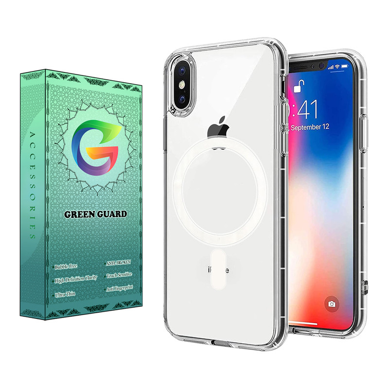 کاور گرین گارد مدل CR_Magsafe کد Clear 34 مناسب برای گوشی موبایل اپل Iphone X / XS