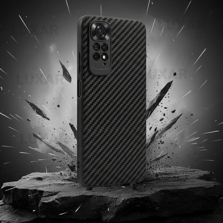 کاور لوکسار مدل not11 -Carbon Line مناسب برای گوشی موبایل شیائومی Redmi Note 11 4G / Note 11S
