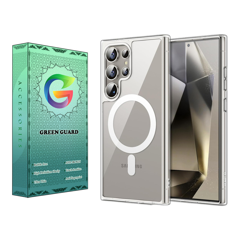 کاور گرین گارد مدل CR_Magsafe کد Clear 48 مناسب برای گوشی موبایل سامسونگ Galaxy S23 Ultra