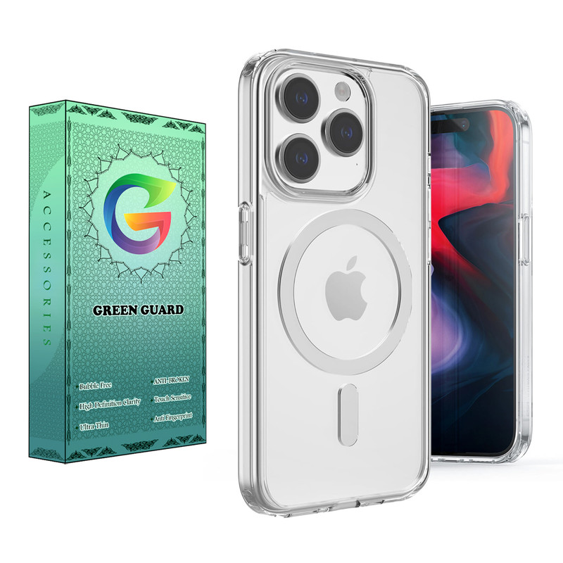 کاور گرین گارد مدل CR_Magsafe کد Clear 59 مناسب برای گوشی موبایل اپل Iphone 15 Pro Max