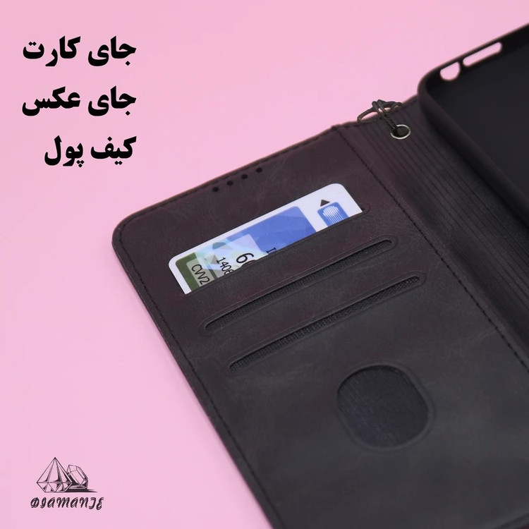 کیف کلاسوری دیامانته مدل Scusa Rd مناسب برای گوشی موبایل سامسونگ Galaxy A07 به همراه بند آویز