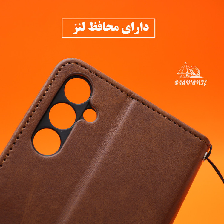 کیف کلاسوری دیامانته مدل Bandaviz Bk مناسب برای گوشی موبایل شیائومی Redmi 14C به همراه بندآویز