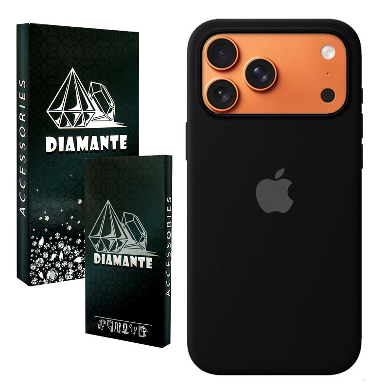 کاور دیامانته مدل سیلیکون Org Bk مناسب برای گوشی موبایل اپل iPhone 17 Pro Max
