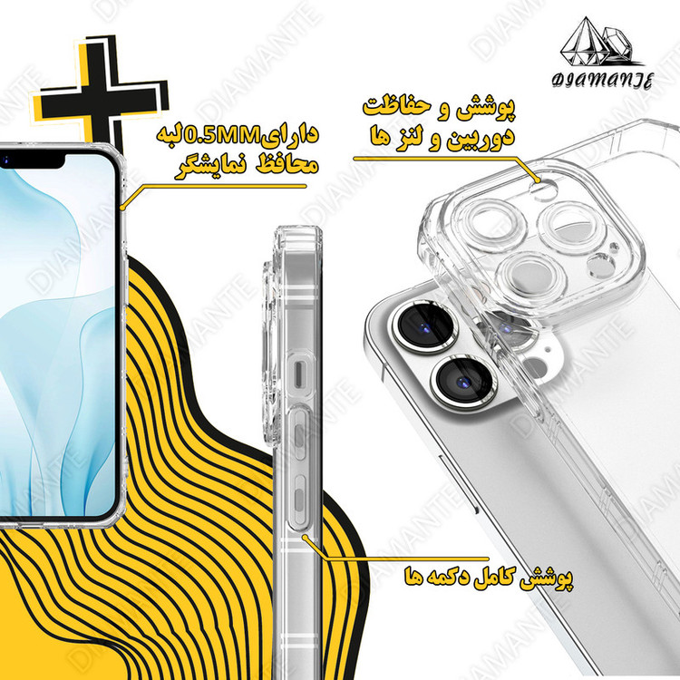 کاور دیامانته مدل Nahid Navy مناسب برای گوشی موبایل شیائومی Mi 11T Pro