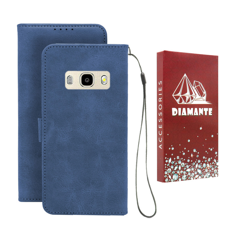 کیف کلاسوری دیامانته مدل Scusa Rd مناسب برای گوشی موبایل سامسونگ Galaxy J510 / J5 2016 به همراه بند آویز