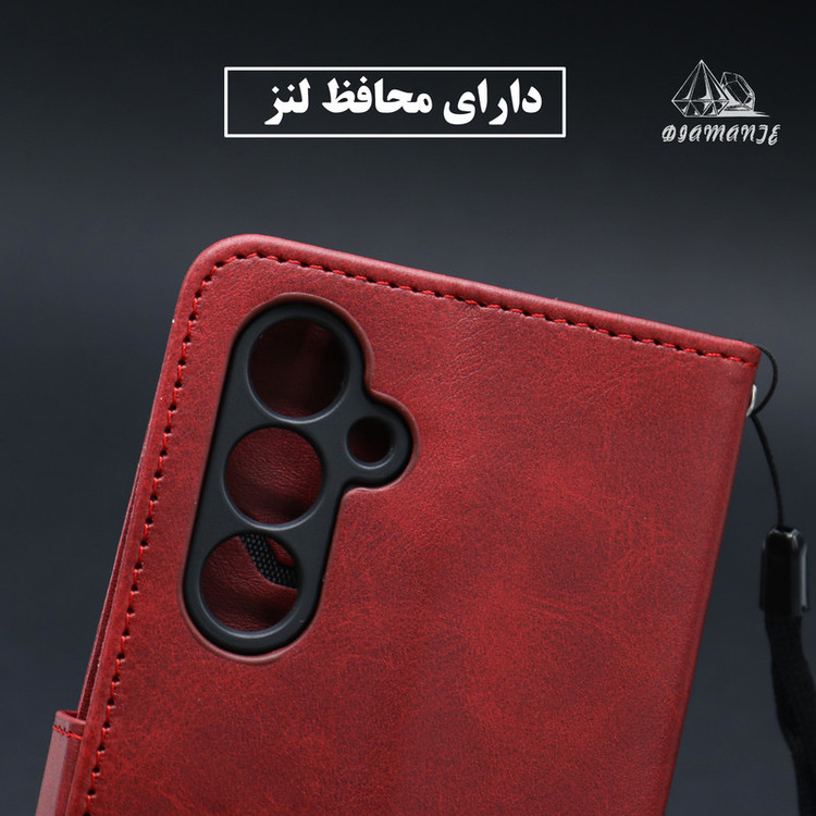 کیف کلاسوری دیامانته مدل Band Ros مناسب برای گوشی موبایل شیائومی Redmi Note 12 Pro Plus