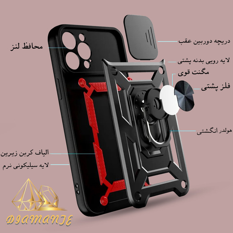کاور دیامانته مدل Circle Bk مناسب برای گوشی موبایل سامسونگ Galaxy A30