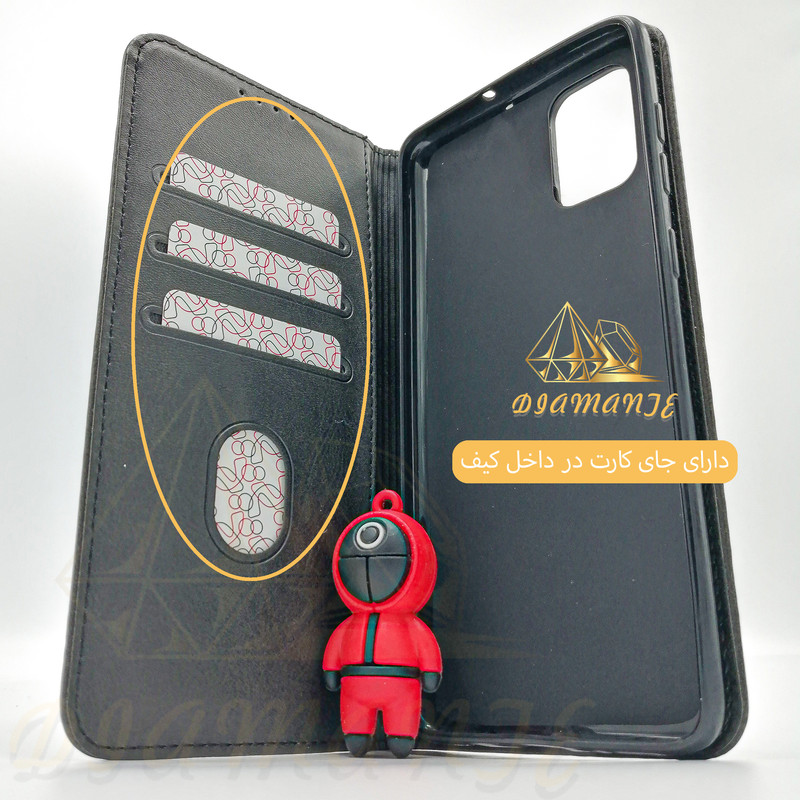 کیف کلاسوری دیامانته مدل Folder navy مناسب برای گوشی موبایل سامسونگ Galaxy J7 Prime