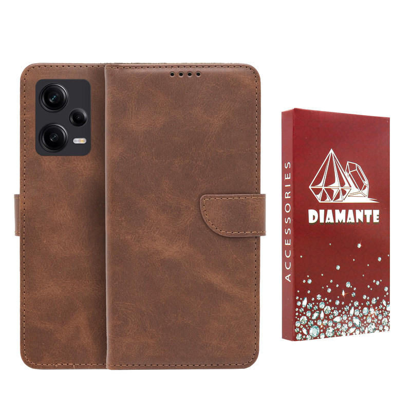 کیف کلاسوری دیامانته مدل Bers Ros مناسب برای گوشی موبایل شیائومی Redmi Note 12 5G