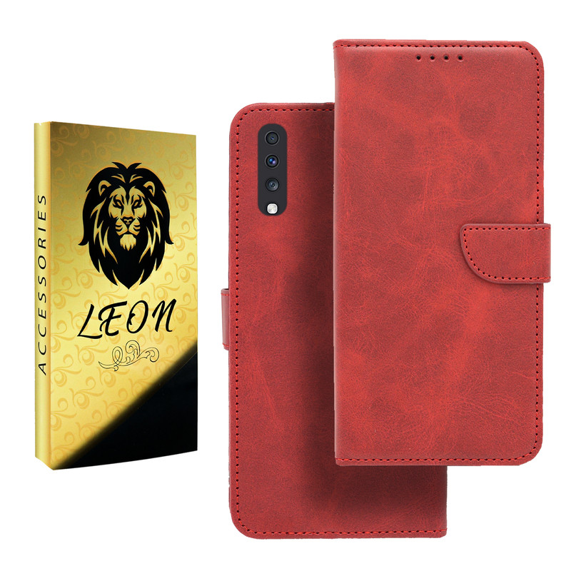 کیف کلاسوری لئون مدل Khoshi Yo مناسب برای گوشی موبایل سامسونگ Galaxy A50