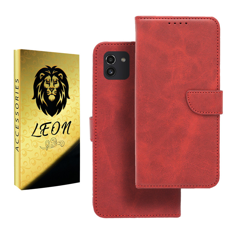کیف کلاسوری لئون مدل Khoshi Yo مناسب برای گوشی موبایل سامسونگ Galaxy A03