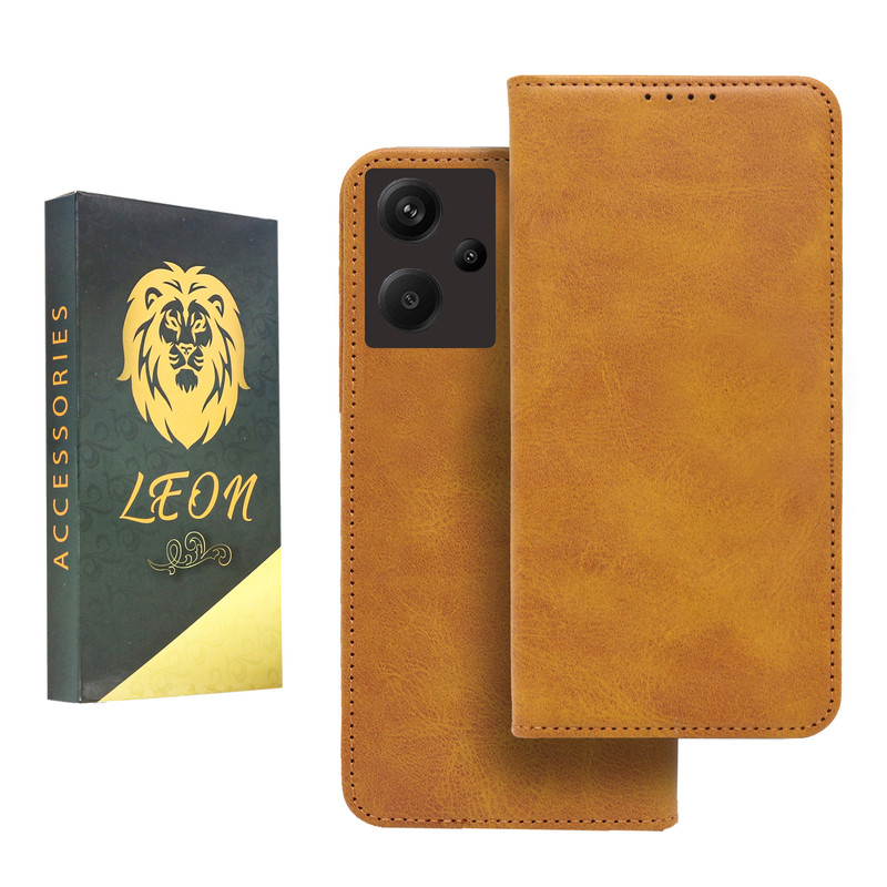 کیف کلاسوری لئون مدل Spork مناسب برای گوشی موبایل شیائومی Redmi Note 13 Pro Plus