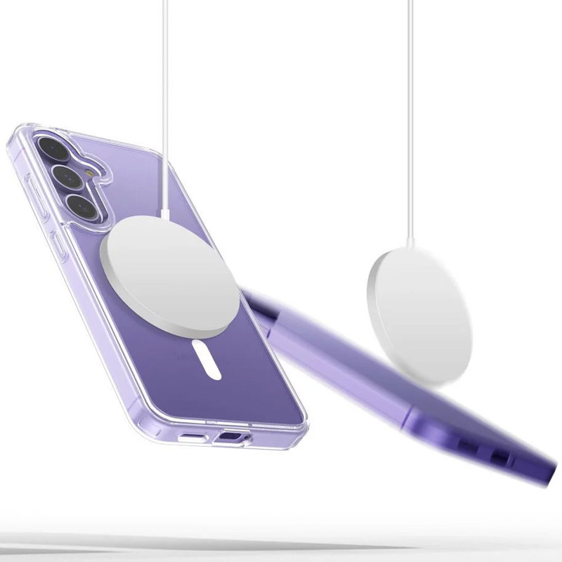 کاور مسیر مدل Clear Magnetic MGsafe مناسب برای گوشی موبایل سامسونگ Galaxy A56