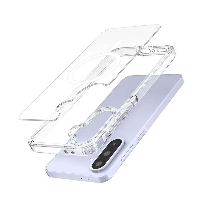 کاور مسیر مدل Clear Magnetic MGsafe مناسب برای گوشی موبایل سامسونگ Galaxy A56