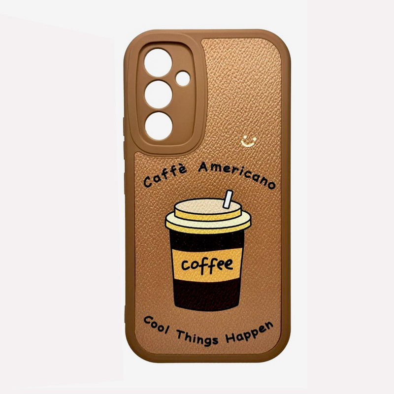 کاور طرح کافی مدل Coffee054 مناسب برای گوشی موبایل سامسونگ Galaxy A54 / A54 5G