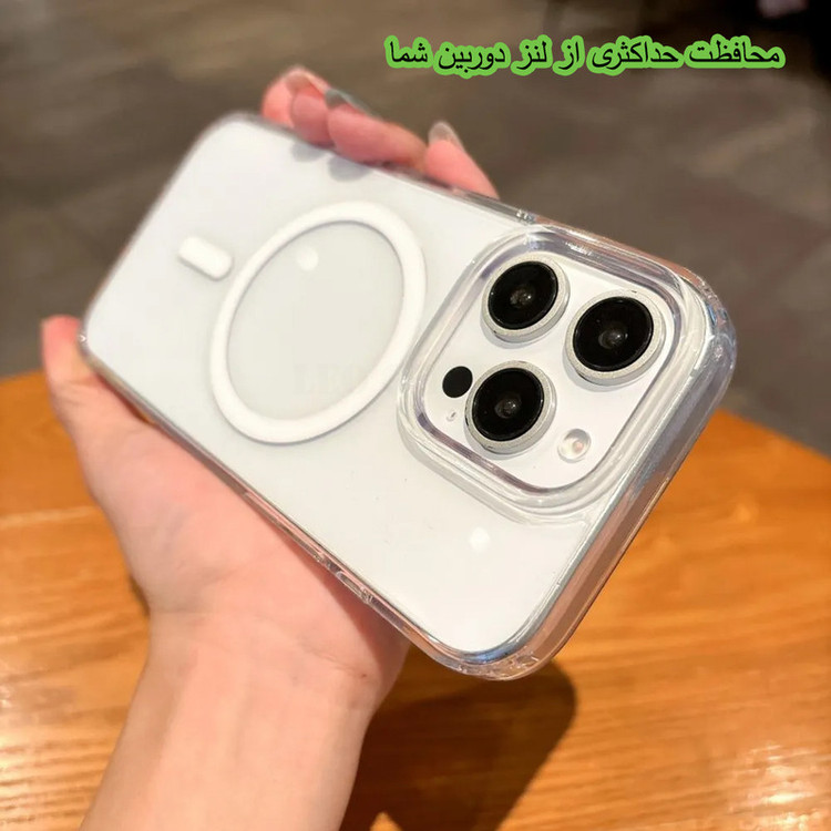 کاور لئو قاب مدل SHFL مناسب برای گوشی موبایل اپل iPhone 15 Pro