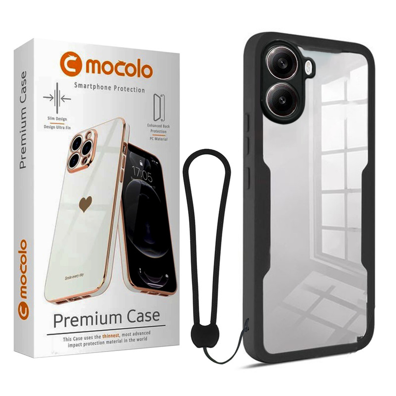 کاور موکولو مدل Antishock Apple Strap مناسب برای گوشی موبایل شیائومی Poco X7 Pro 5G به همراه بند آویز