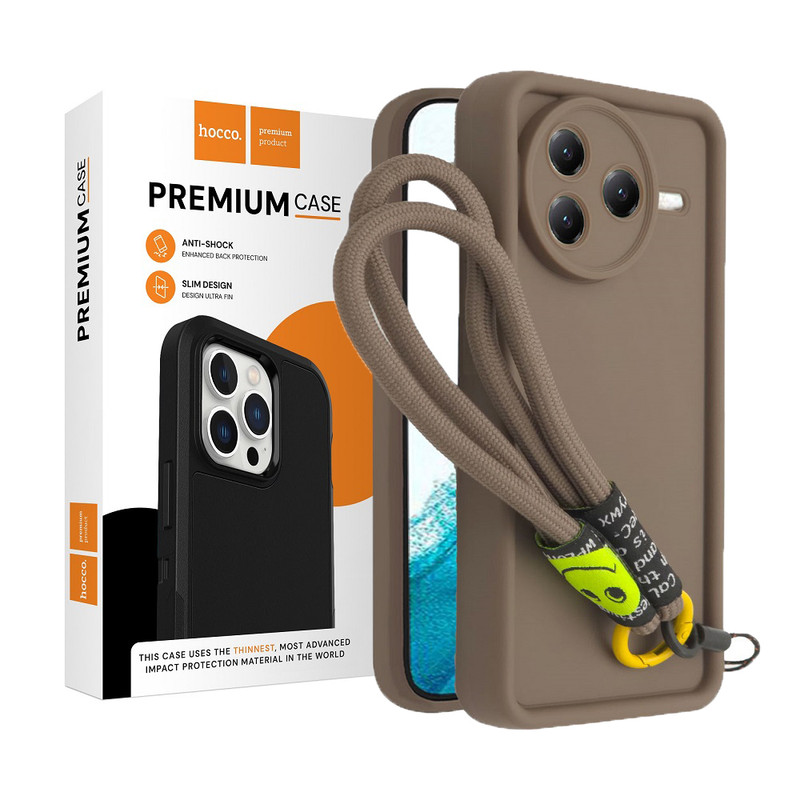 کاور هوکو مدل PufferSilicon مناسب برای گوشی موبایل شیائومی Poco F7 Pro به همراه بند آویز