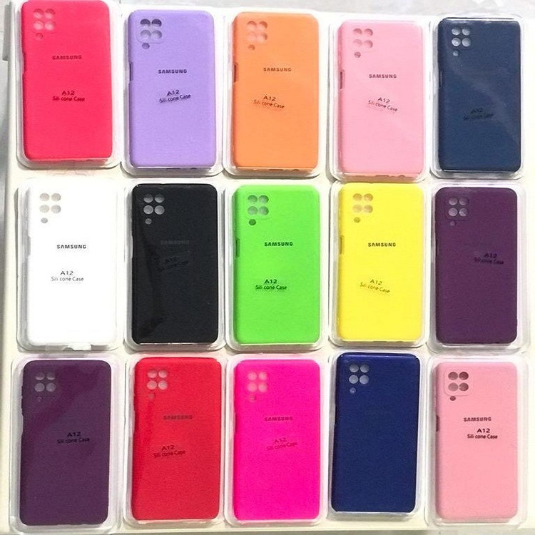 کاور مدل سیلیکونی مناسب برای گوشی موبایل سامسونگ Galaxy A12