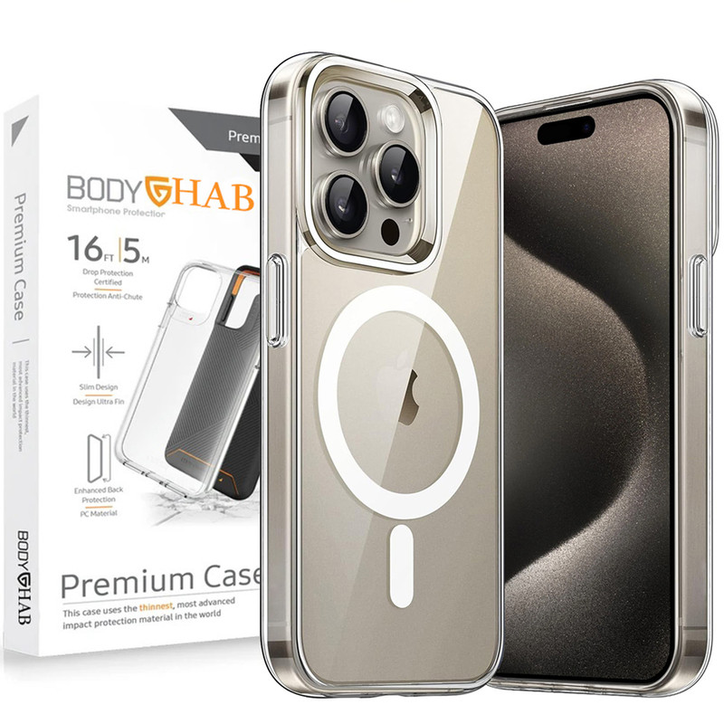 کاور بادی قاب مدل مگ سیف مناسب برای گوشی موبایل اپل iphone 15 promax