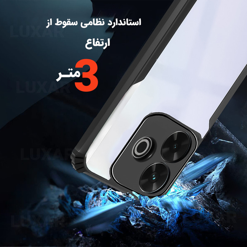 کاور لوکسار مدل redmi13 -Vetra مناسب برای گوشی موبایل شیائومی Redmi 13 4G / Poco M6 4G / Redmi 13X 4G