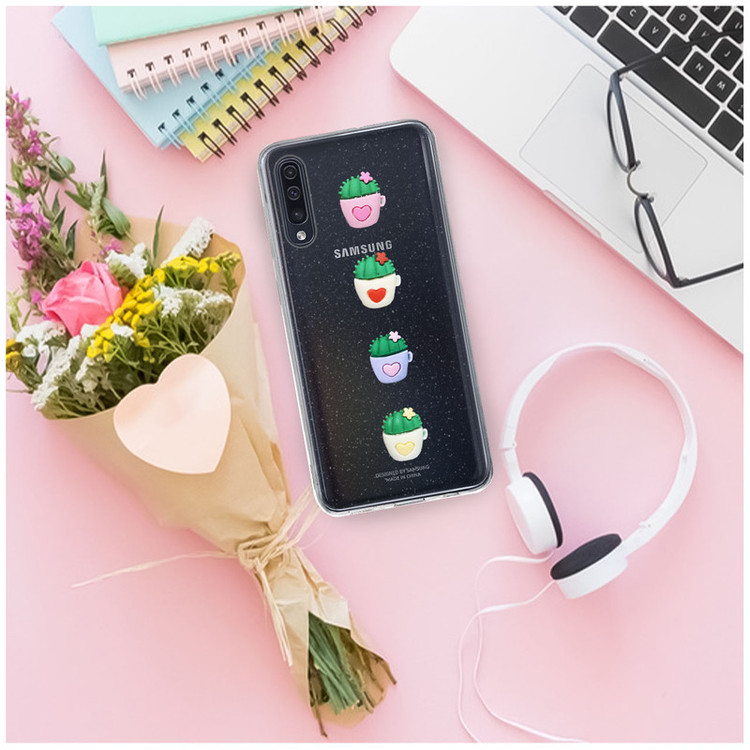 کاور دکین مدل Nitid طرح گلدان مناسب برای گوشی موبایل سامسونگ Galaxy A70