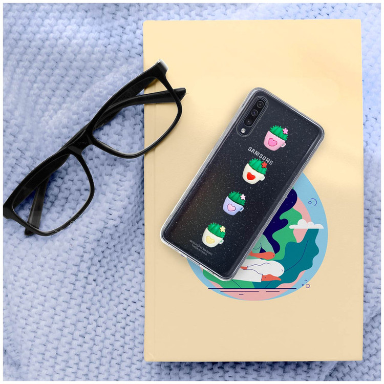 کاور دکین مدل Nitid طرح گلدان مناسب برای گوشی موبایل سامسونگ Galaxy A70