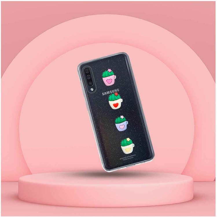 کاور دکین مدل Nitid طرح گلدان مناسب برای گوشی موبایل سامسونگ Galaxy A70