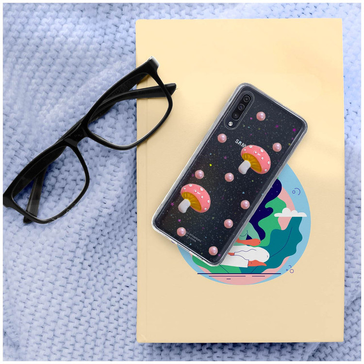 کاور دکین مدل Nitid طرح قارچ مناسب برای گوشی موبایل سامسونگ Galaxy A70