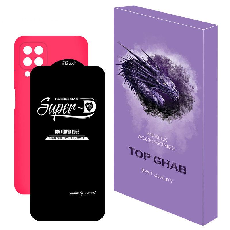 کاور تاپ قاب مدل 2SDL مناسب برای گوشی موبایل سامسونگ Galaxy A22 4G به همراه محافظ صفحه نمایش