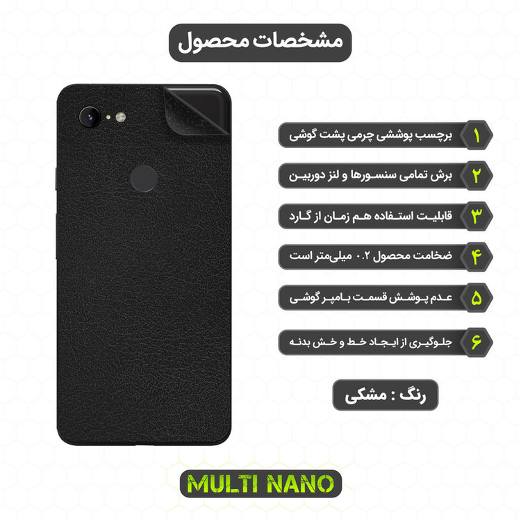 برچسب پوششی مولتی نانو مدل X-F1L مناسب برای گوشی موبایل گوگل Pixel 3 XL