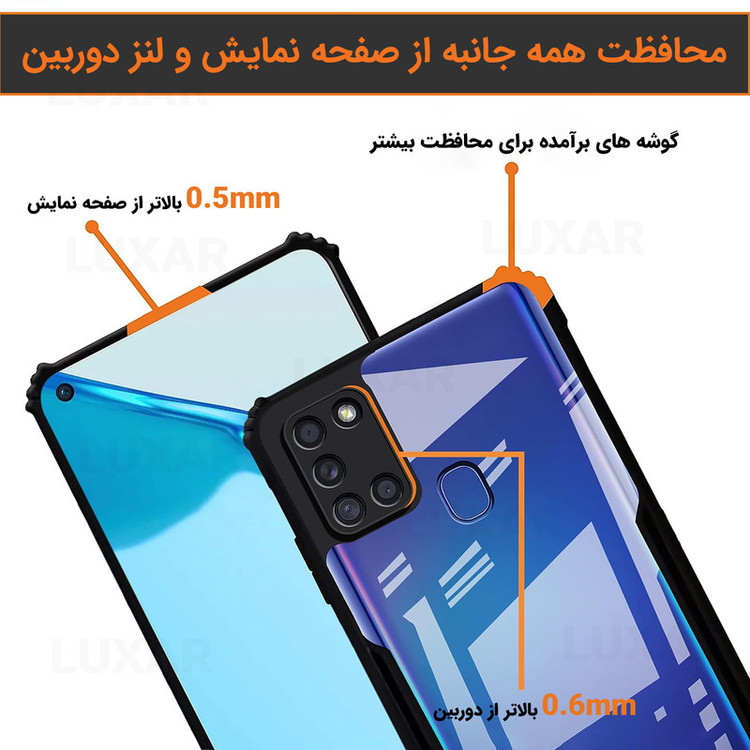 کاور لوکسار مدل a21s -Vetra مناسب برای گوشی موبایل سامسونگ Galaxy A21S