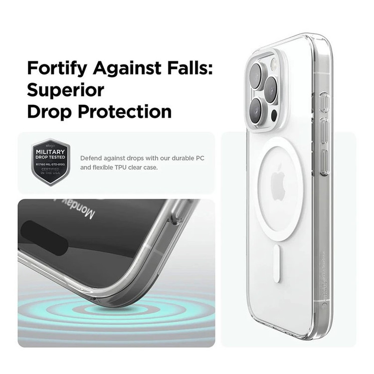 کاور گاردتک آساک مدل Magsafe Clear مناسب برای گوشی موبایل اپل iPhone 16 Pro