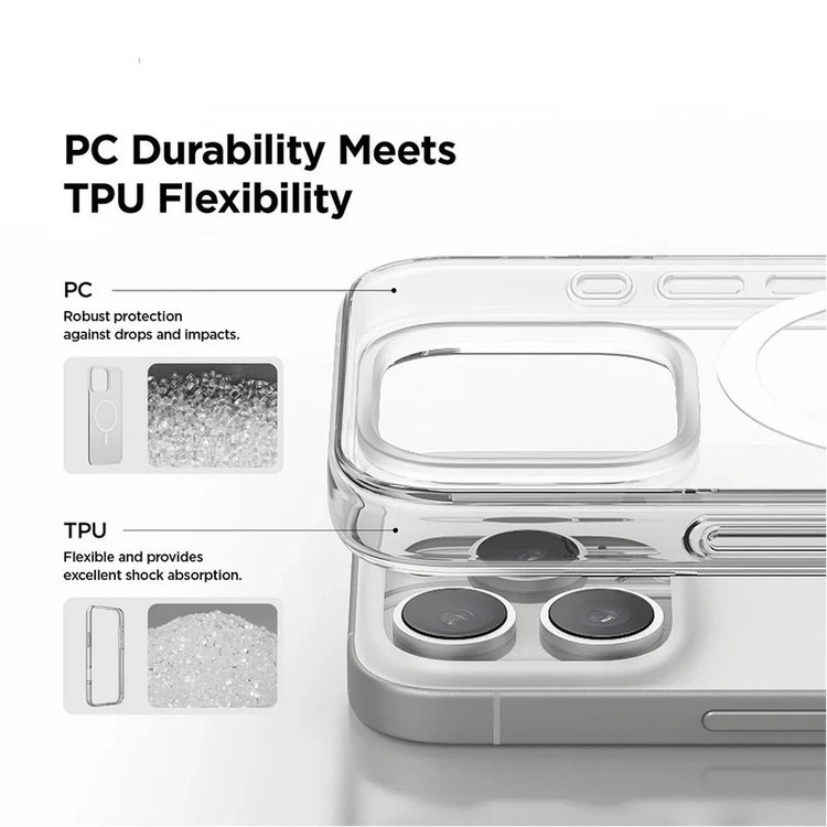 کاور گاردتک آساک مدل Magsafe Clear مناسب برای گوشی موبایل اپل iPhone 16 Pro