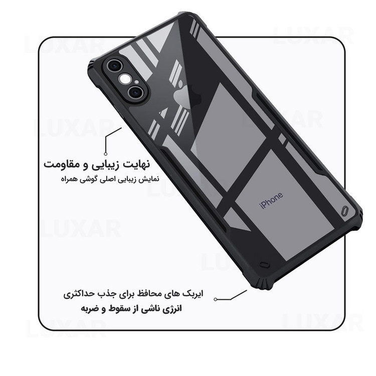 کاور لوکسار مدل ipX -Vetra مناسب برای گوشی موبایل اپل iPhone X / XS