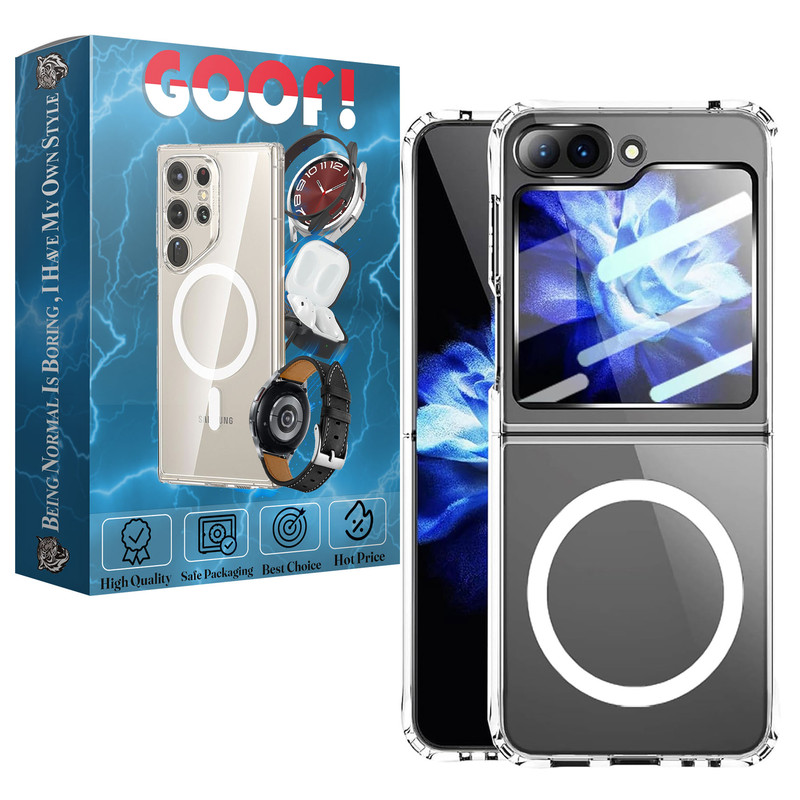 کاور گوف مدل Clear Magnetic مناسب برای گوشی موبایل سامسونگ Galaxy Z Flip 6