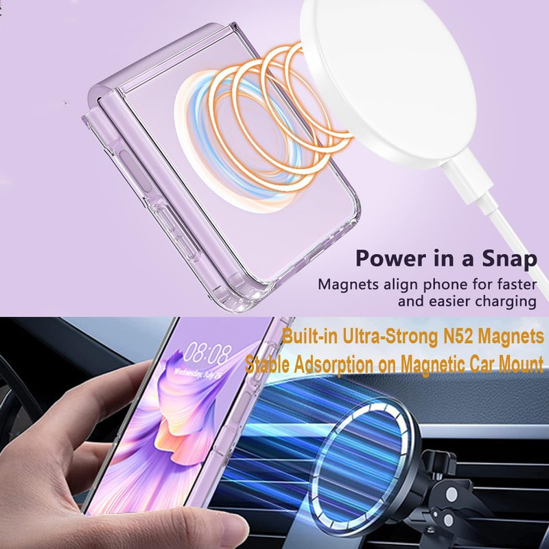 کاور گوف مدل Clear Magnetic مناسب برای گوشی موبایل سامسونگ Galaxy Z Flip 6