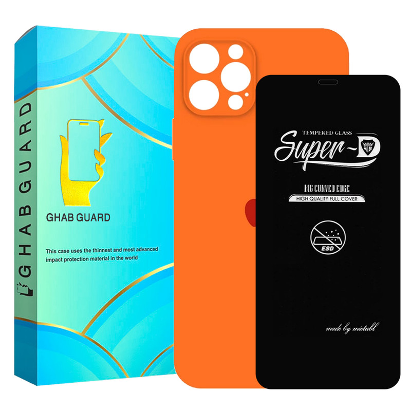 کاور قاب گارد مدل SILICONSUPERD مناسب برای گوشی موبایل اپل iPhone 12 Pro به همراه محافظ صفحه نمایش