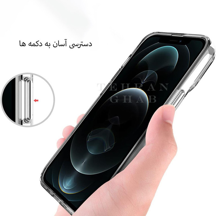 کاور تهران قاب مدل SPCT مناسب برای گوشی موبایل اپل iPhone 12