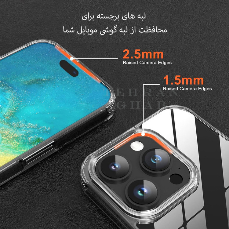 کاور تهران قاب مدل SPCT مناسب برای گوشی موبایل اپل iPhone 12