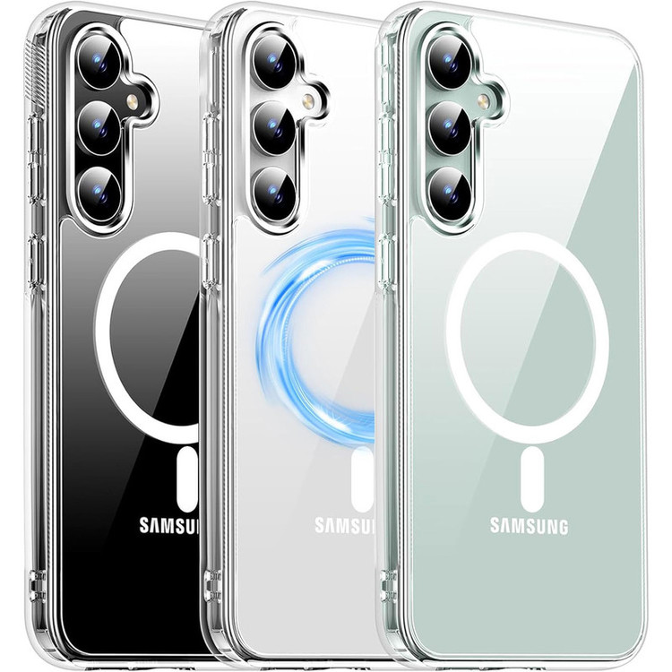 کاور بادی قاب مدل Magsafe-S25FE طرح مگ سیف مناسب برای گوشی موبایل سامسونگ Galaxy S25 FE